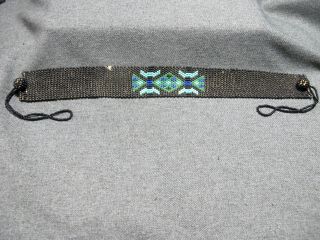 Antique Native American Beaded Choker Necklace
