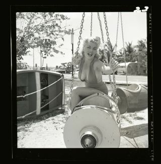 Maria Stinger 50s Fine Art Nude Model Bunny Yeager Archive 2 1/4 Camera Negative