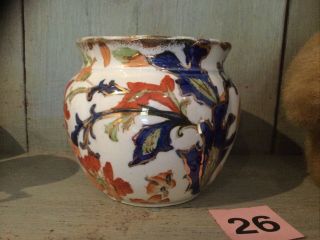 Antique Ridgeways Fantasia Semi Porcelain Vase Circa 1905 In Vgc