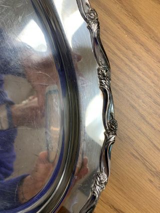 Silver Serving Tray - Oval - 1609 - Webster WIlcox (3) 2