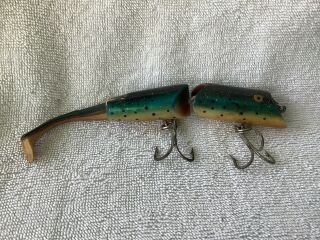 Vintage Fred Arbogast A.  C.  Plug Jointed Wag - Tail