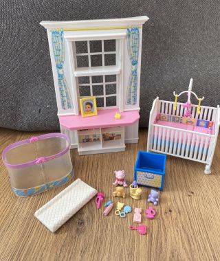 Barbie Krissy Nap N Play Nursery Playset Mattel - Vintage