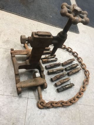 Mueller J Machine Antique Tool For Tapping Water Main Pipe Decatur Illinois 5