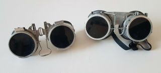 Two Pair Vintage Steampunk Safety Goggles – Motorcycle