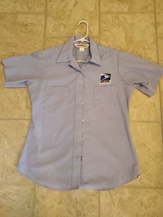 Vintage Usps Letter Carrier Button Shirt Us Mail Postal Service Uniform