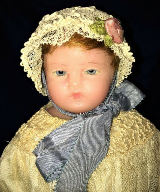 Antique Poured Wax Doll