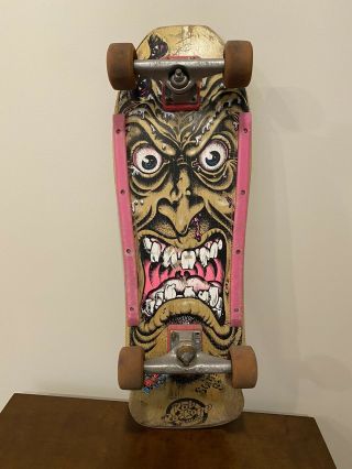 Vintage Santa Cruz Rob Roskopp Face 1980’s Skateboard,  G&s
