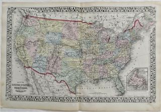 1875 Ny United States Indian Territory Chenango County Antique Map Atlas