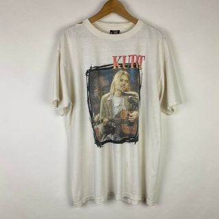 Vintage 90s Kurt Cobain Nirvana Live In York Mtv Unplugged T Shirt Size Xl