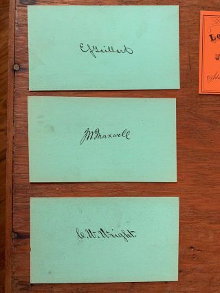 12 pc Antique Louisville KY Medical College Matriculation Lecture Tickets 1875 5