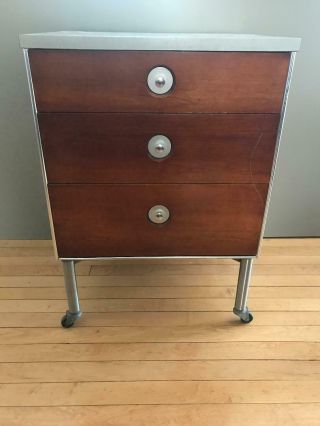 Raymond Loewy Designed Cabinet Table Nightstand For Rom Hill - Unique