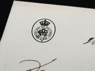 Prince of Wales Albert Edward King Edward VII Letter Signed Document Autograph 3