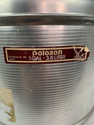 Vintage Poloron 1 Gallon Insulated Aluminum Cooler Jug Antique Water Cooler 2
