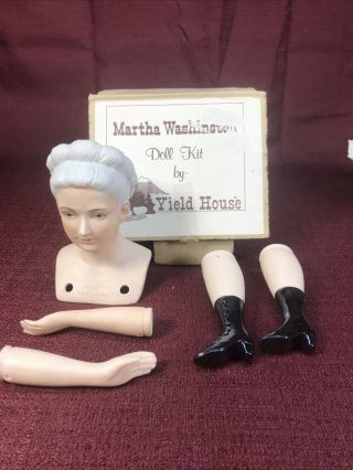 Yield House Martha Washington Porcelain Doll Kit 1979 Project School