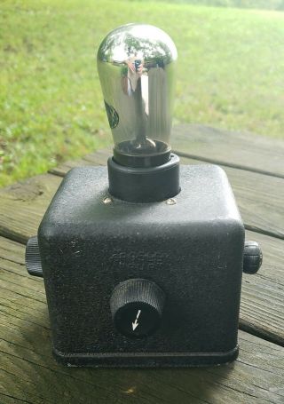 Antique 1914 Patent Crosley Pup Regenerative Receiver Radio
