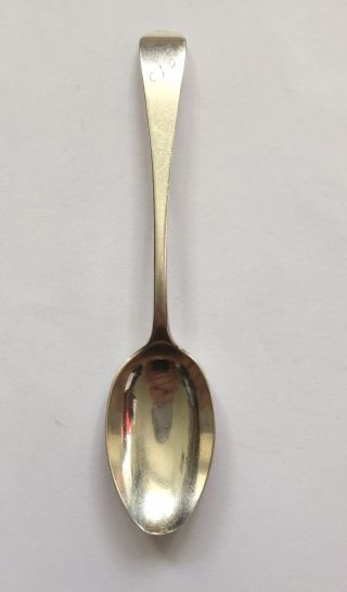 Victorian Silver Tea Spoon 1895 John Russel & Son Ltd Sheffield 0.  67ozt