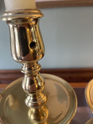 antique 18th century Heemskerk Brass Candlesticks Pair 5