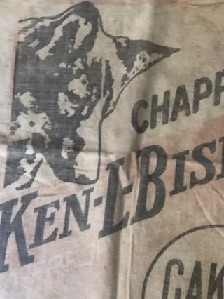 Vintage Flour Sack Bag Dog Ken - L - Biskit