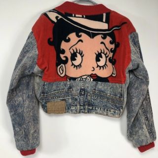 Too Cute Vintage Betty Boop Jean Jacket Size Xs