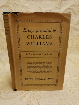 Antique Book Of Essays Presented To Charles Williams,  By C.  S.  Lewis - 1947