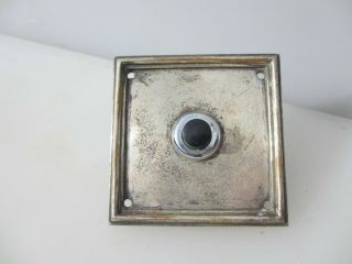 Vintage Nickel Brass Doorbell Door Bell Button Old Servant French Antique Deco