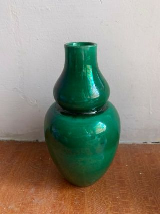 Antique Chinese China Green - Glazed Crackle Porcelain Ceramic Vases 4