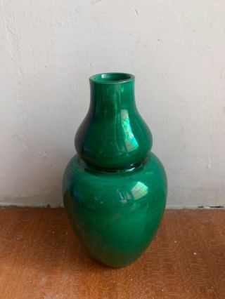 Antique Chinese China Green - Glazed Crackle Porcelain Ceramic Vases 6
