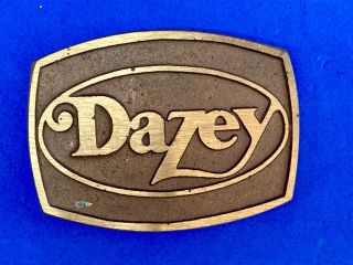 Vintage Dazey Belt Buckle Jar? Guns? Company Promotional Advertising Belt Buckle