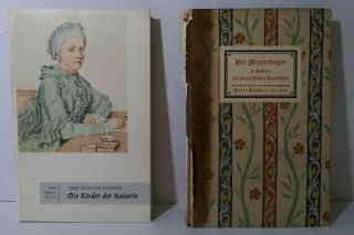 2 Antique Illustrated German Books: Die Minnesinger & Die Kinder Der Kaiser