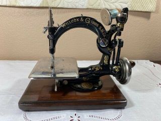 Antique Willcox Gibbs Chain Stitch Sewing Machine Restored