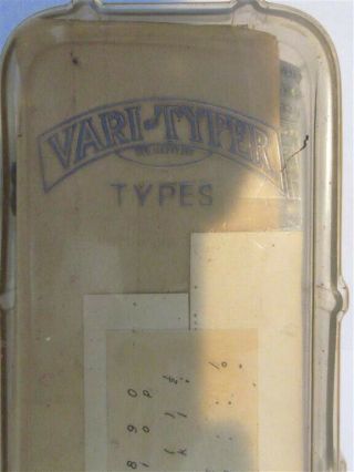 Varityper Types x3 shuttles Typewriter Hammond Multiplex No.  2 No.  12 Antique Vtg 2
