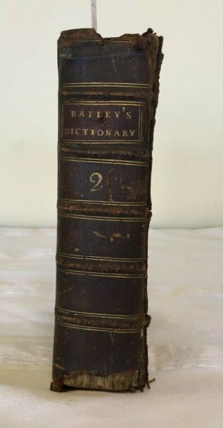 The Universal Etymological English Dictionary - Nathan Bailey - Antique - 1727