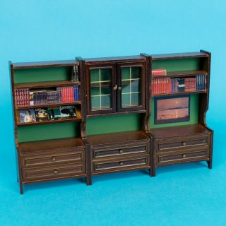 Vintage Lundby Doll House Furniture 9542 Classic Bookcase Units