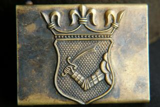Rare Antique Austria Hungary Belt Buckle For Troops In Bosnia,  Military Pre Ww1