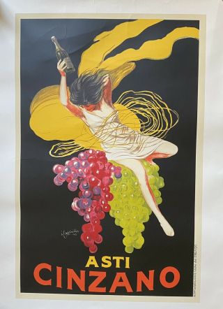 Massive - Asti Cinzano 1910 Muscat Italian Wine Poster - Vintage Large Ad