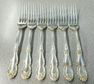 Vintage Silverplate W.  R.  Keystone Sherwood 1913 Forks (set Of 6)