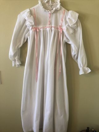 American Girl Samantha Flannel Nightgown Child Size Youth Medium