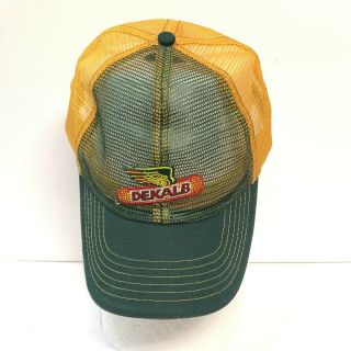 Dekalb Seed Green & Yellow Full Mesh Trademark Logo Cap Hat