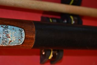 Vintage Brunswick Willie Hoppe Professional From The 1940 ' s Antique Pool Cue 6