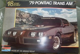 Monogram ’79 Pontiac Trans Am 1/8 Scale Plastic Model Kit 2611 Open Box