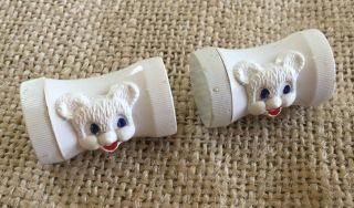 Vintage Keep - Tys Baby Shoe Lace Holders With Teddy Bears