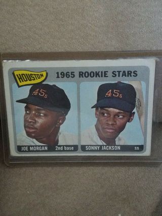 1965 Topps Houston Rookie Stars Joe Morgan 16 Rookie Card Rc Reds Hof 2b Good