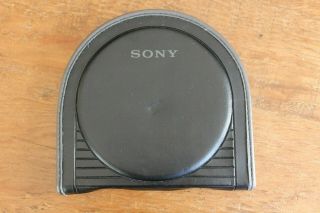 Vintage Sony Leather Cd Holder Case Storage Binder Carrier