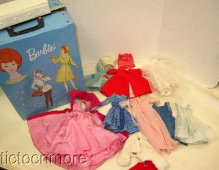 Vintage Barbie Doll Fashions,  Case Sheath Sophisticated Movie Date Red Flare