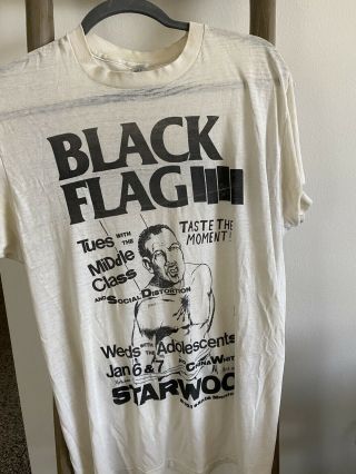 Vintage Black Flag T Shirt