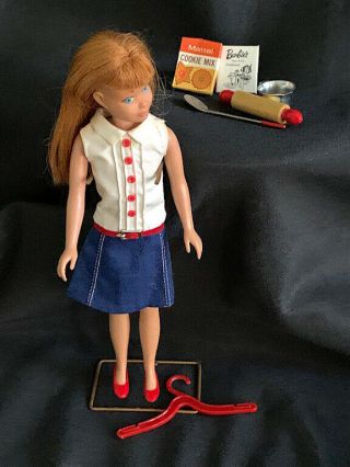 Vintage 1965 Very Rare Complete Barbie Skipper Doll " Cookie Time " 1912 Set