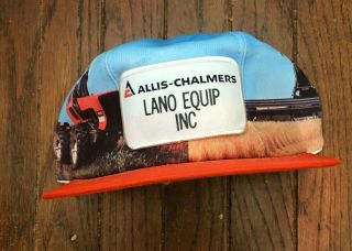 Vintage Allis Chalmers Farm Trucker Hat Snapback Hat Baseball Cap Patch Usa Made