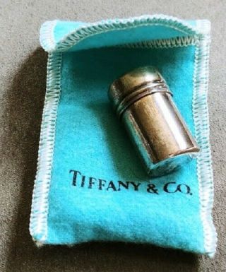 Small Tiffany & Co.  Sterling Individual Salt With Bag