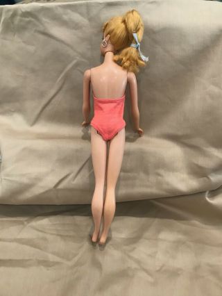 VINTAGE 1960 BLONDE PONYTAIL BARBIE 4 IN WITH CLOTHES 5