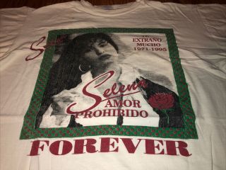 Rare Vintage 1995 Selena Quintanilla Forever Tshirt From The Making Of The Movie
